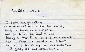 Tupac's Handwritten Lyrics, Poems, Tracklists, Letters.